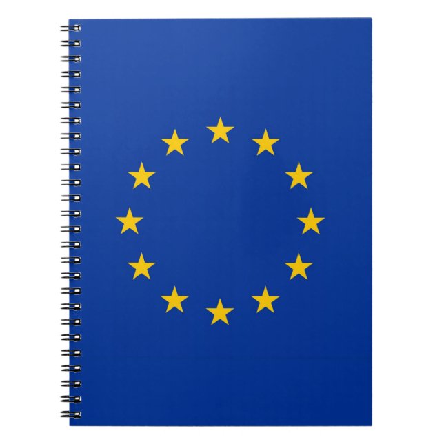 Carnet avec drapeau de l'Union européenne (Devant)