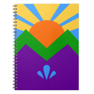 Carnet avec drapeau de Manitou Springs, Colorado