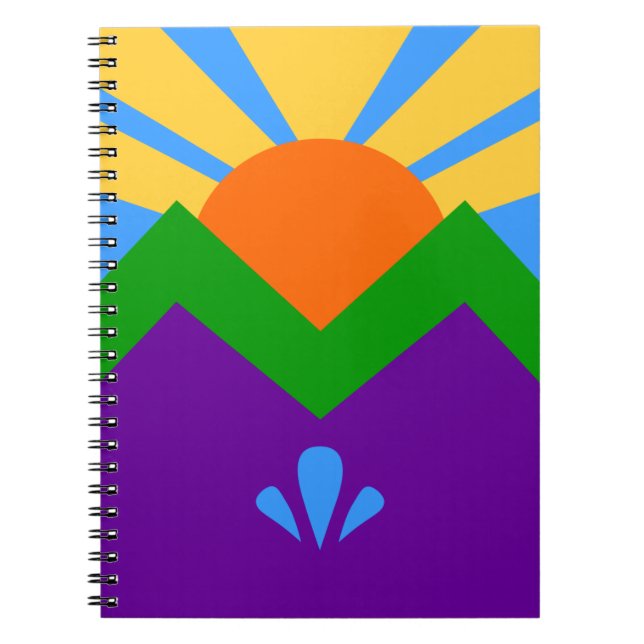 Carnet avec drapeau de Manitou Springs, Colorado (Devant)