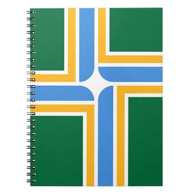 Carnet avec drapeau de Portland City (Devant)
