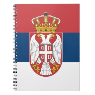 Carnet avec Drapeau de Serbie