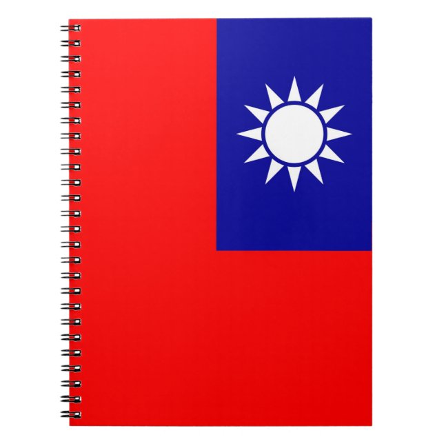 Carnet avec drapeau de Taïwan (Devant)