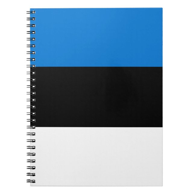 Carnet avec Drapeau d'Estonie (Devant)