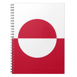 Carnet avec drapeau du Groenland