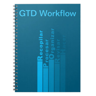Carnet avec flux de travail GTD