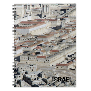 Carnet avec la réplique de Jérusalem d'Israël
