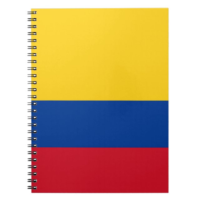 Carnet avec le drapeau de la Colombie (Devant)