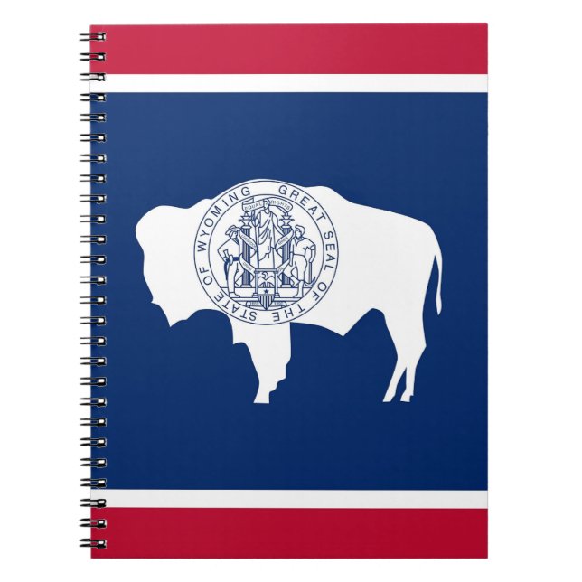 Carnet avec le drapeau de l'Etat du Wyoming (Devant)