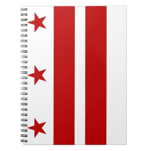 Carnet avec le drapeau de Washington DC