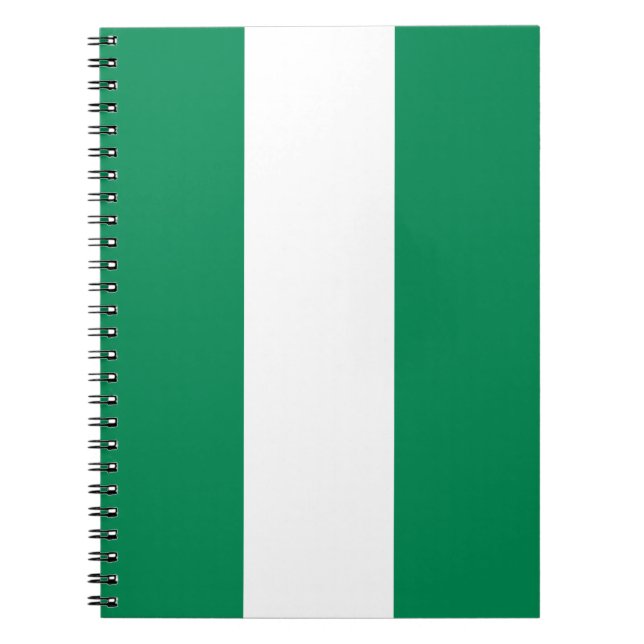 Carnet avec le drapeau du Nigeria (Devant)