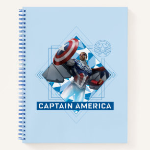 Carnet Avengers Captain America Sam Wilson Art Diamant