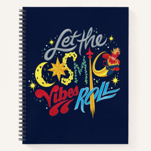 Carnet Avengers   Captain Marvel Cosmic Vibes Typographie