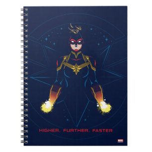 Carnet Avengers   Captain Marvel Lumière réfléchie en lig