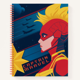 Carnet Avengers   Captian Marvel Profil d'art dans l'espa
