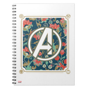 Carnet Avengers   Floral Paisley Logo des Avengers