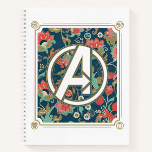 Carnet Avengers   Floral Paisley Logo des Avengers