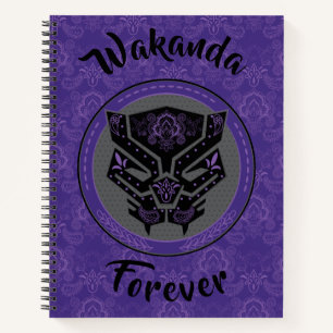 Carnet Avengers   Logo Black Panther Paisley