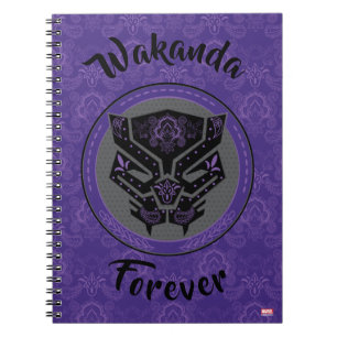 Carnet Avengers   Logo Paisley Black Panther