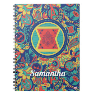 Carnet Avengers   Paisley Coloré Logo Black Widow