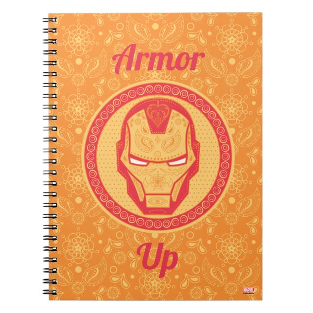 Carnet Avengers | Paisley Logo Iron Man (Devant)