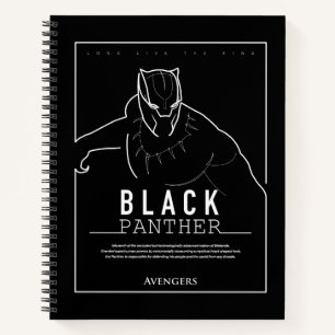 Carnet Avengers   Personnage de Black Panther en dessin a