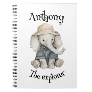 Carnet Aventure Safari Bébés | Animaux à l'aquarelle mign