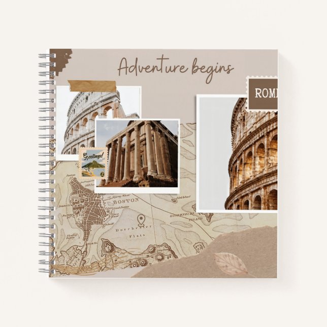Carnet Aventure Scrapbook Travel (Devant)