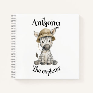 Carnet Aventures Safari Bébés Animaux à l'aquarelle mig