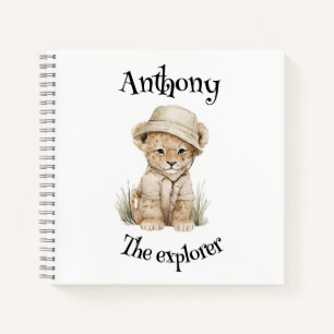 Carnet Aventures Safari Bébés Animaux à l'aquarelle mig