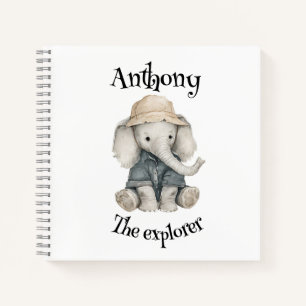 Carnet Aventures Safari Bébés Animaux à l'aquarelle mig