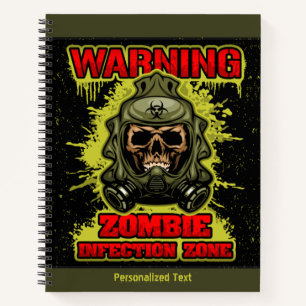 Carnet Avertissement Zombie Infection Zone