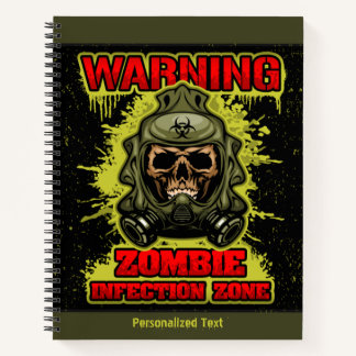 Carnet Avertissement Zombie Infection Zone