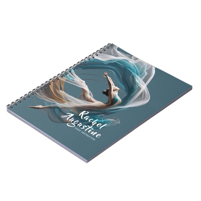 Carnet Avion Air Yoga Instructeur Pilates Fitness (Côté gauche)