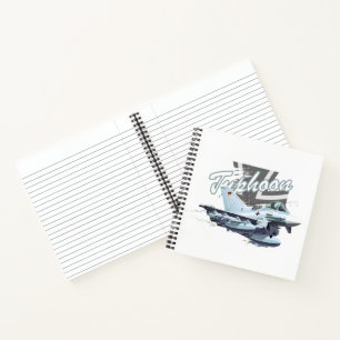 Carnet Avion de chasse caricaturale