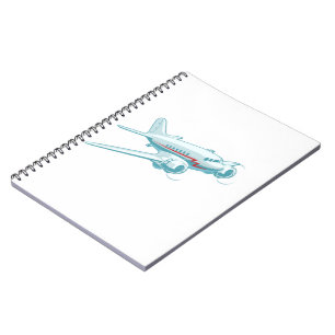 Carnet Avion rétro de dessin