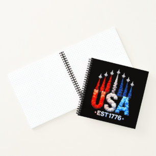 Carnet Avions de chasse du 4 juillet Usa Patriotique