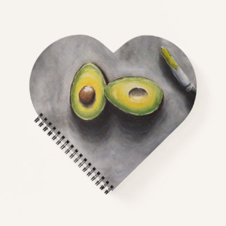 Carnet Avocado Art Modern Still Life Petit déjeuner Gras