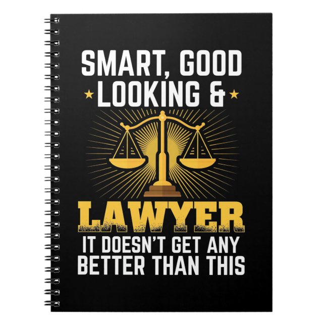 Carnet Avocat intelligent et bon (Devant)