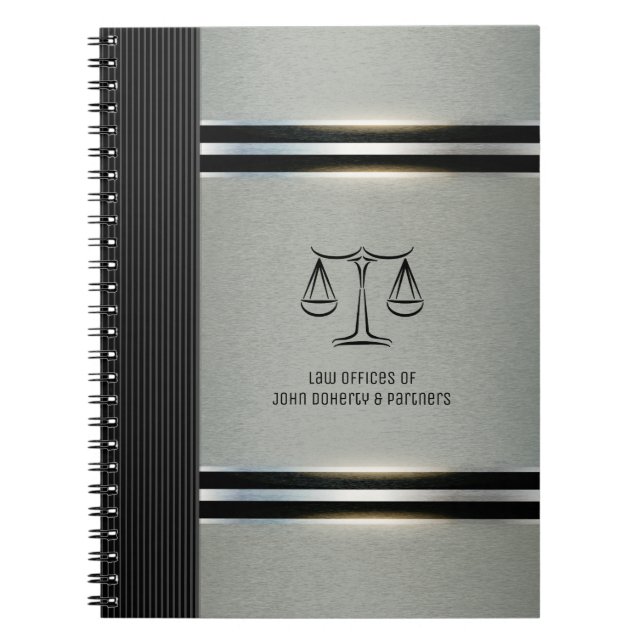 Carnet Avocat | Scales de justice (Devant)