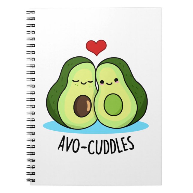 Carnet Avocuddles Couple de Funny Avocado Jeu de mots  (Devant)