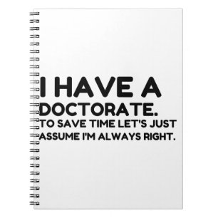 CARNET AVOIR UN DOCTORAT