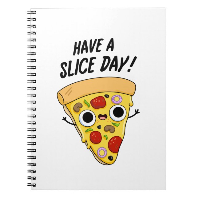 Carnet Avoir Une Pizza Pun Fantaisie Jour De Tranches (Devant)