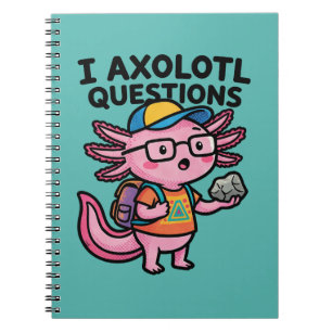 Carnet Axolotl nerd sarcastique je pose des questions sur