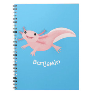 Carnet axolotl rose pâle