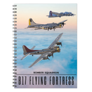 Carnet B-17 SQUADRON BOMBRE FORTERESSE volant