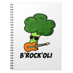 Carnet B-Rock-Oli Blagueur Rocker Broccoli Jeu de mots