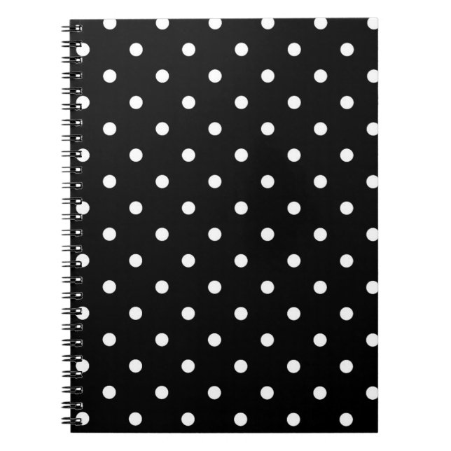 Carnet B&W À petits pois (Devant)