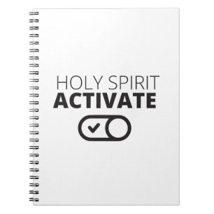 Carnet B/W Saint-Esprit Activer l'icône Gospel Graphique 