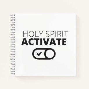 Carnet B/W Saint-Esprit Activer l'icône Gospel Graphique 