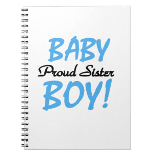 Carnet Baby Boy Fier Soeur Cadeaux